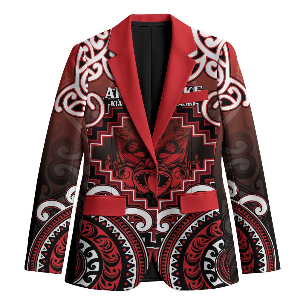 Personalised New Zealand Aotearoa Blazer Te Reo Maori Ake Ake Ake - Polynesian Pride