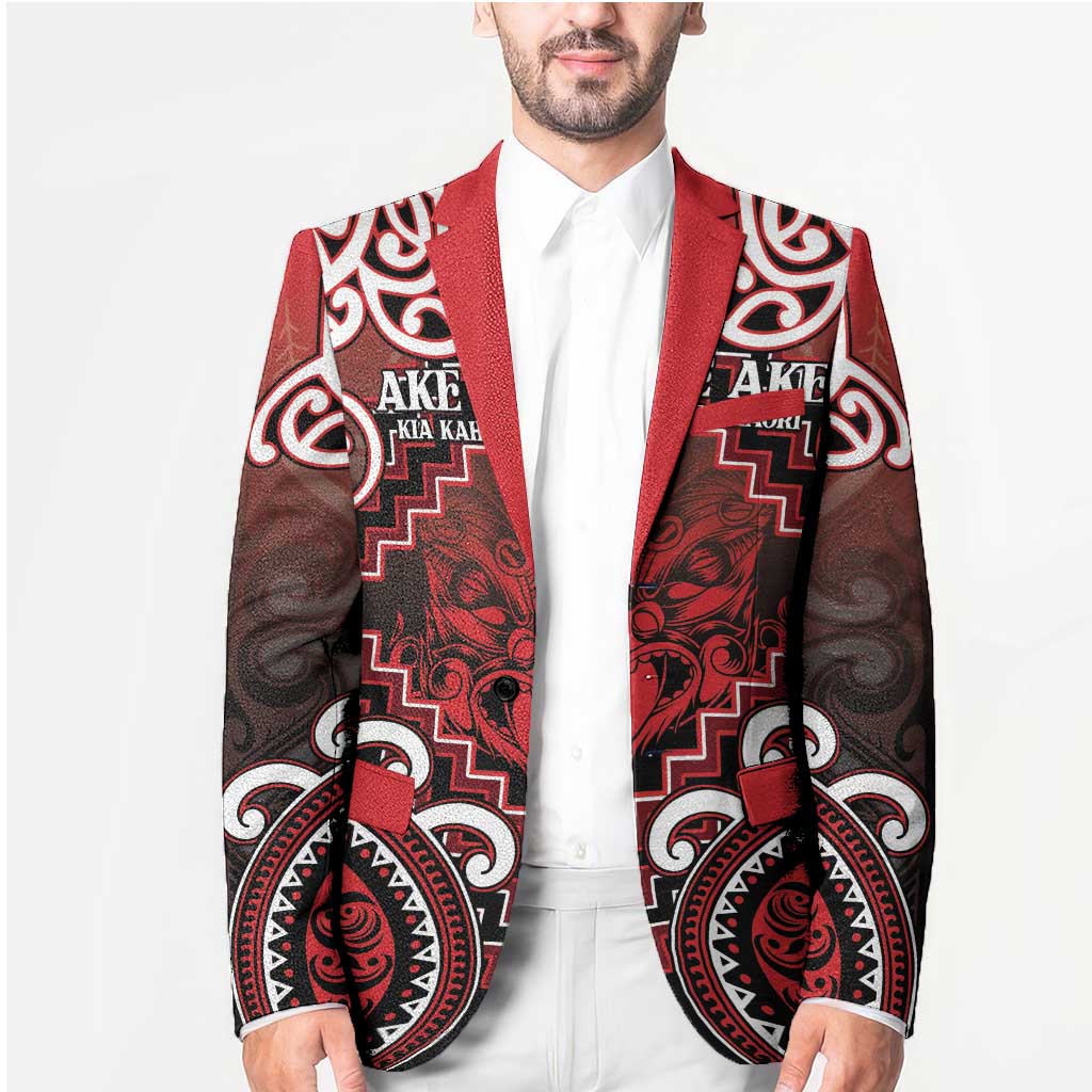 Personalised New Zealand Aotearoa Blazer Te Reo Maori Ake Ake Ake - Polynesian Pride