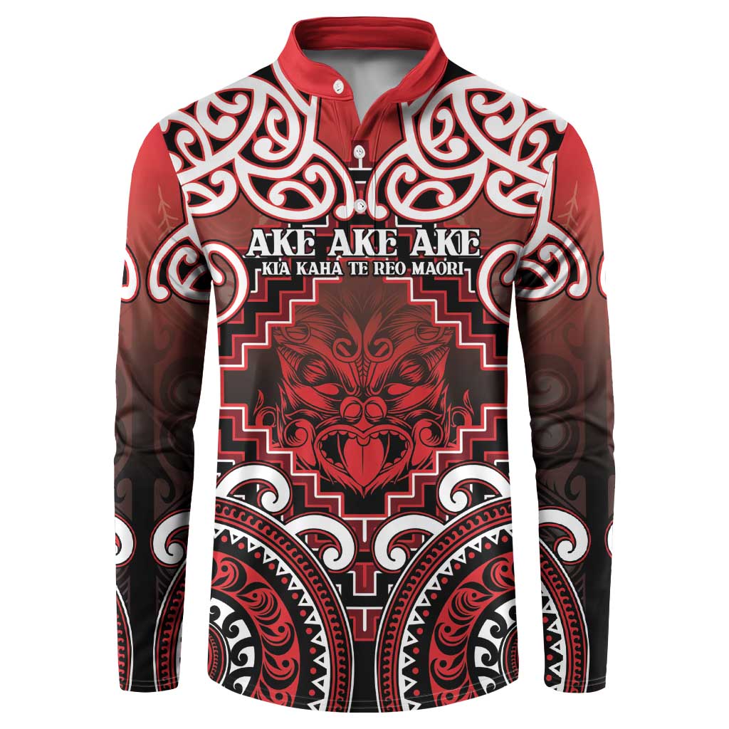 Personalised New Zealand Aotearoa Button Sweatshirt Te Reo Maori Ake Ake Ake - Polynesian Pride