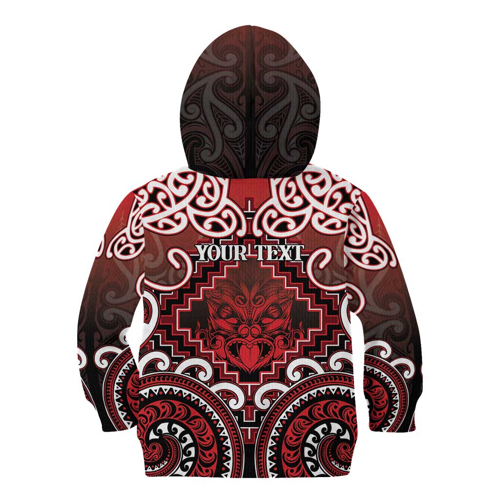 Personalised New Zealand Aotearoa Kid Hoodie Te Reo Maori Ake Ake Ake - Polynesian Pride
