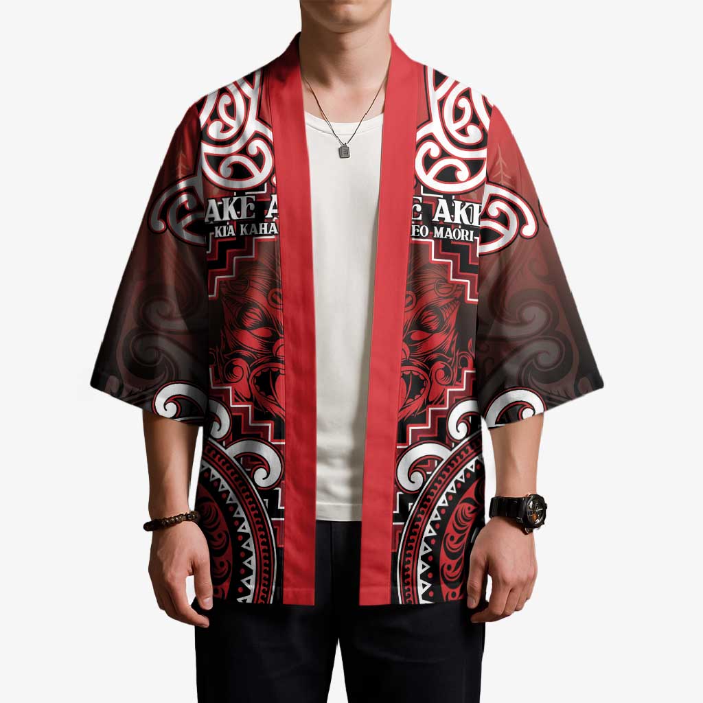 Personalised New Zealand Aotearoa Kimono Te Reo Maori Ake Ake Ake - Polynesian Pride