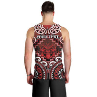 Personalised New Zealand Aotearoa Men Tank Top Te Reo Maori Ake Ake Ake - Polynesian Pride