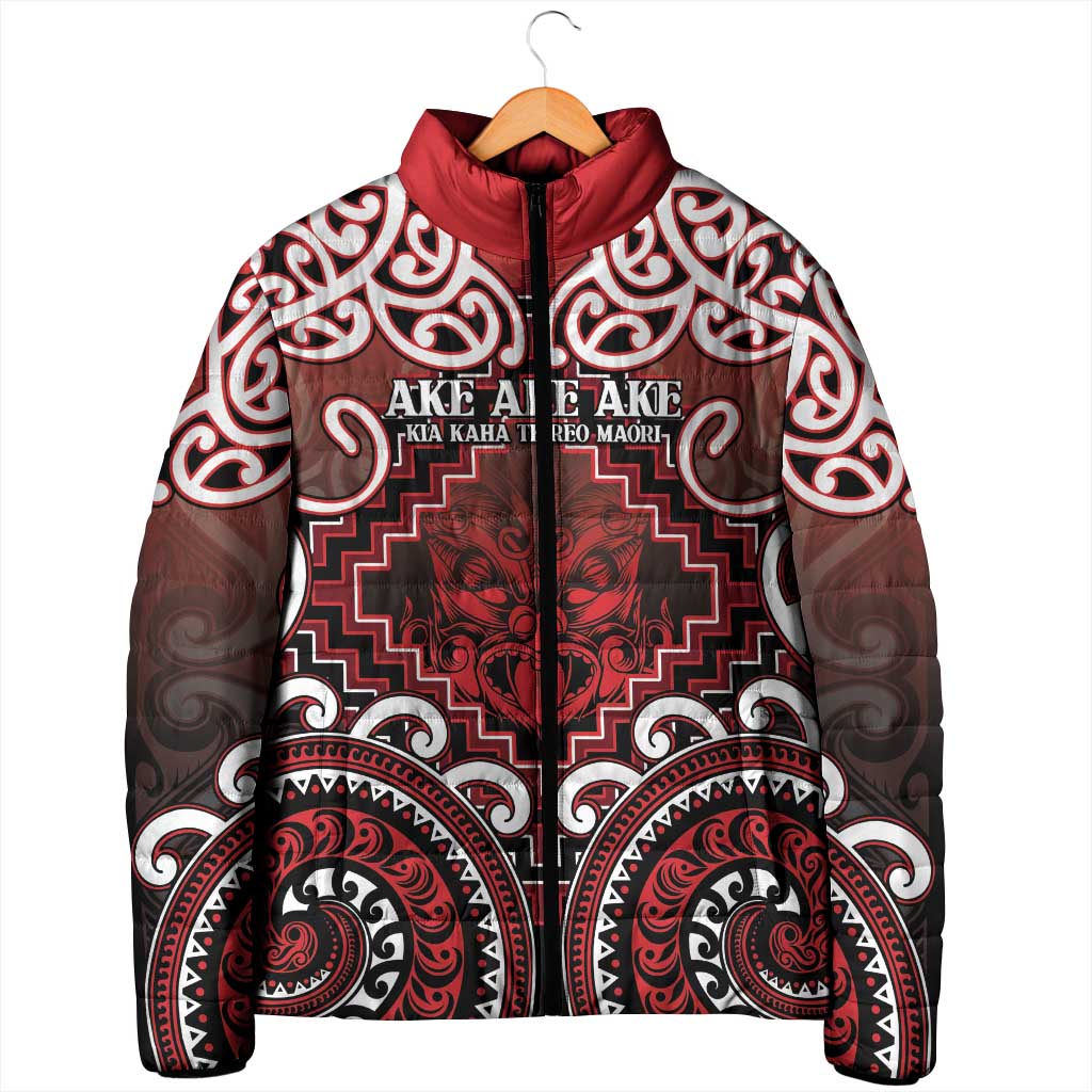 Personalised New Zealand Aotearoa Padded Jacket Te Reo Maori Ake Ake Ake - Polynesian Pride