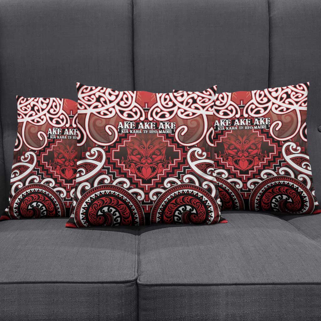 New Zealand Aotearoa Pillow Cover Te Reo Maori Ake Ake Ake - Polynesian Pride
