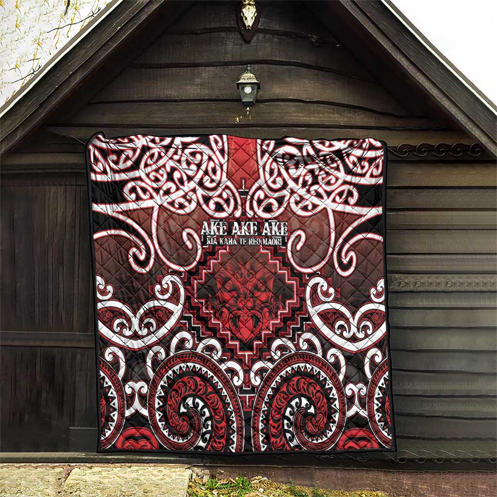 New Zealand Aotearoa Quilt Te Reo Maori Ake Ake Ake - Polynesian Pride