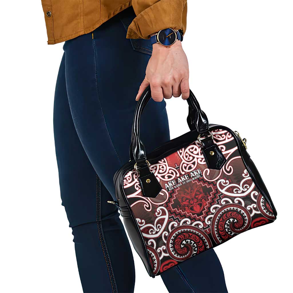 New Zealand Aotearoa Shoulder Handbag Te Reo Maori Ake Ake Ake - Polynesian Pride