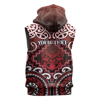 Personalised New Zealand Aotearoa Sleeveless Hoodie Te Reo Maori Ake Ake Ake - Polynesian Pride