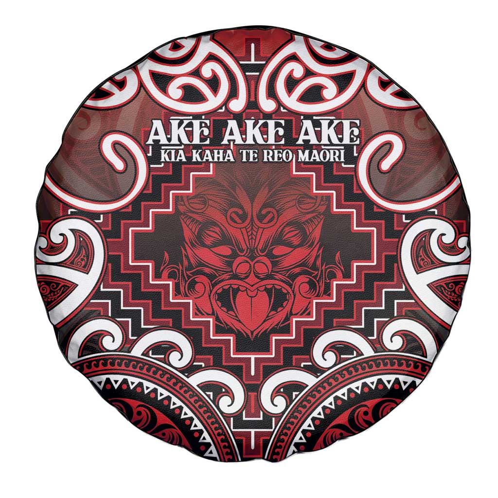 New Zealand Aotearoa Spare Tire Cover Te Reo Maori Ake Ake Ake - Polynesian Pride
