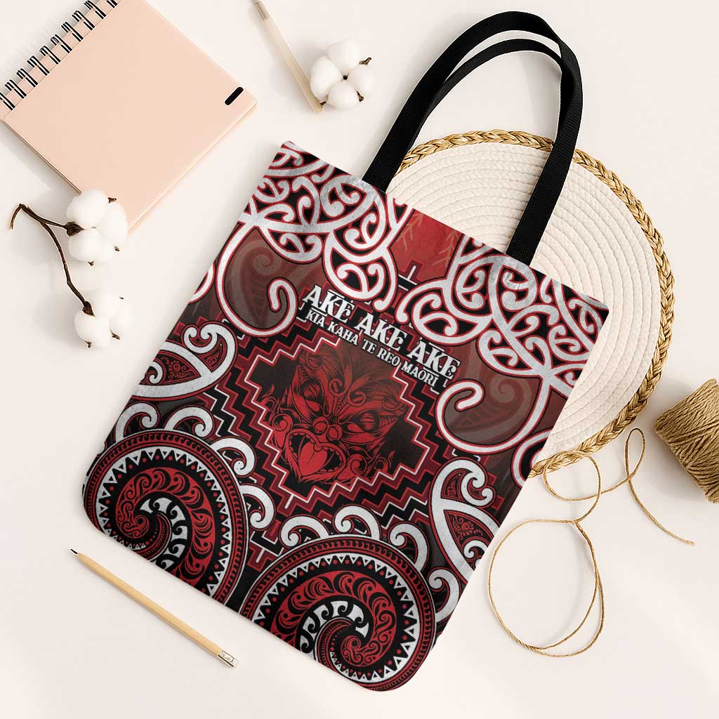 New Zealand Aotearoa Tote Bag Te Reo Maori Ake Ake Ake - Polynesian Pride