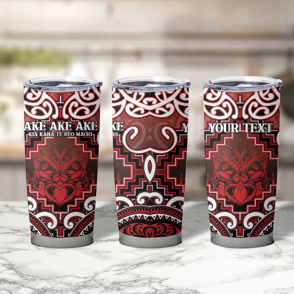 Personalised New Zealand Aotearoa Tumbler Cup Te Reo Maori Ake Ake Ake - Polynesian Pride