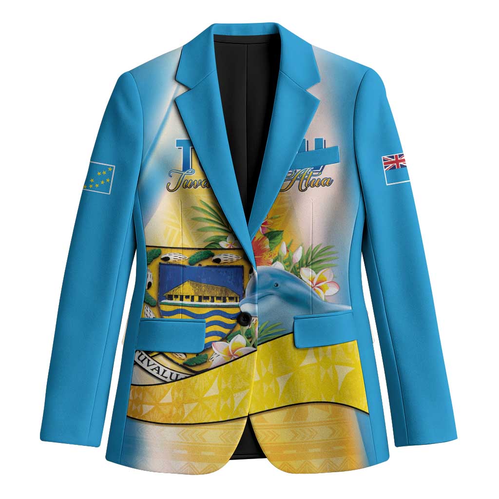 Personalised Tuvalu Independence Day Blazer Tuvalu Mo Te Atua - Polynesian Pride