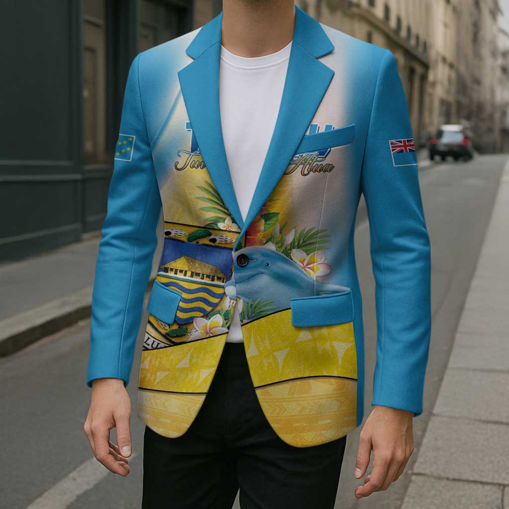 Personalised Tuvalu Independence Day Blazer Tuvalu Mo Te Atua - Polynesian Pride