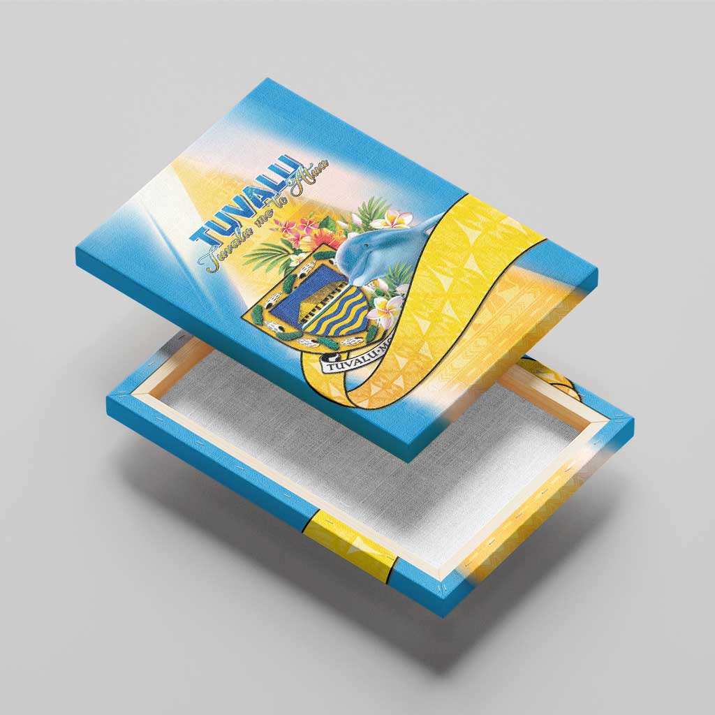 Tuvalu Independence Day Canvas Wall Art Tuvalu Mo Te Atua - Polynesian Pride