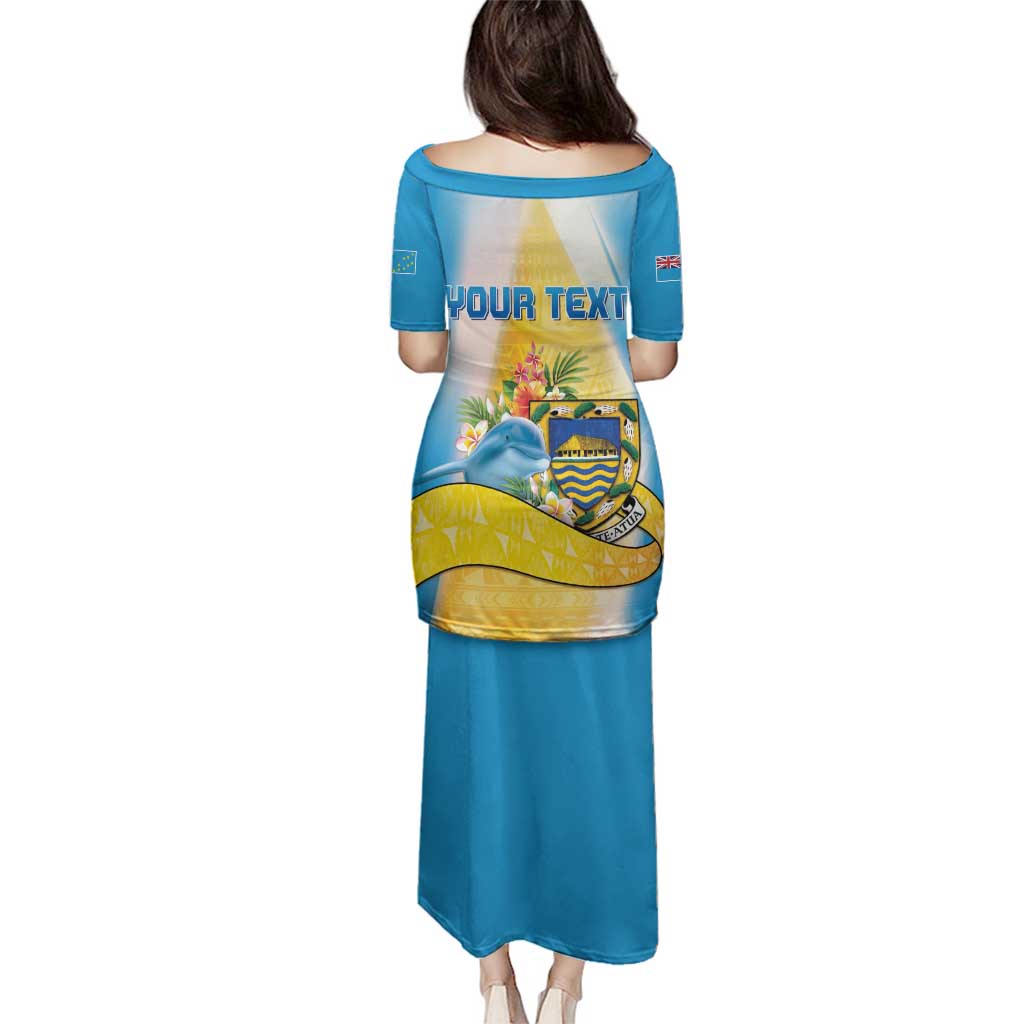 Personalised Tuvalu Independence Day Family Matching Puletasi and Hawaiian Shirt Tuvalu Mo Te Atua - Polynesian Pride