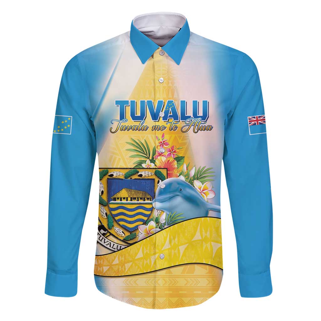 Personalised Tuvalu Independence Day Family Matching Summer Maxi Dress and Hawaiian Shirt Tuvalu Mo Te Atua - Polynesian Pride