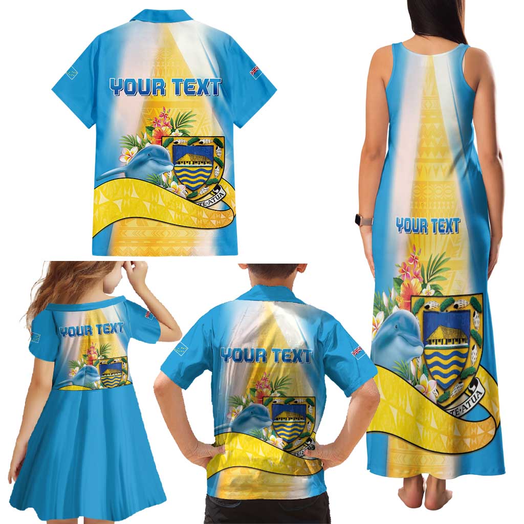Personalised Tuvalu Independence Day Family Matching Tank Maxi Dress and Hawaiian Shirt Tuvalu Mo Te Atua - Polynesian Pride