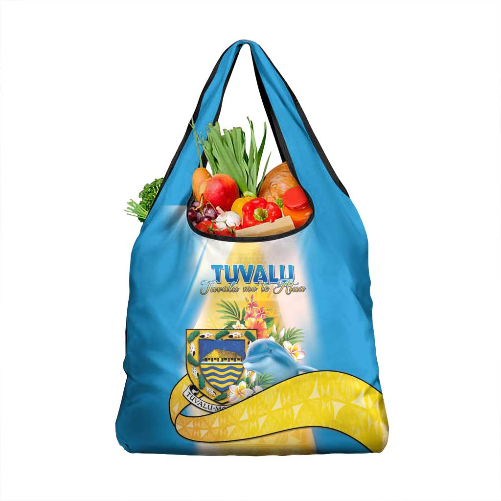 Tuvalu Independence Day Grocery Bag Tuvalu Mo Te Atua - Polynesian Pride