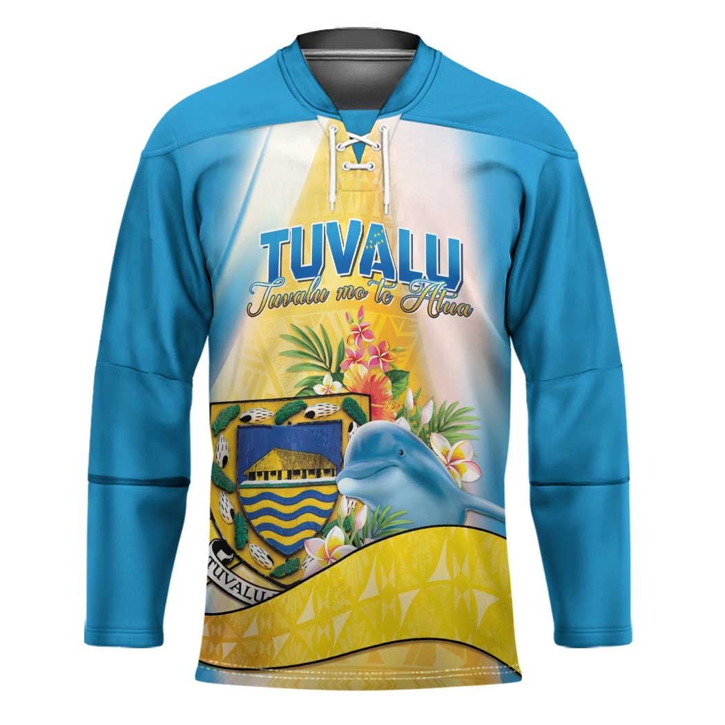 Personalised Tuvalu Independence Day Hockey Jersey Tuvalu Mo Te Atua - Polynesian Pride