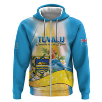 Personalised Tuvalu Independence Day Hoodie Tuvalu Mo Te Atua - Polynesian Pride