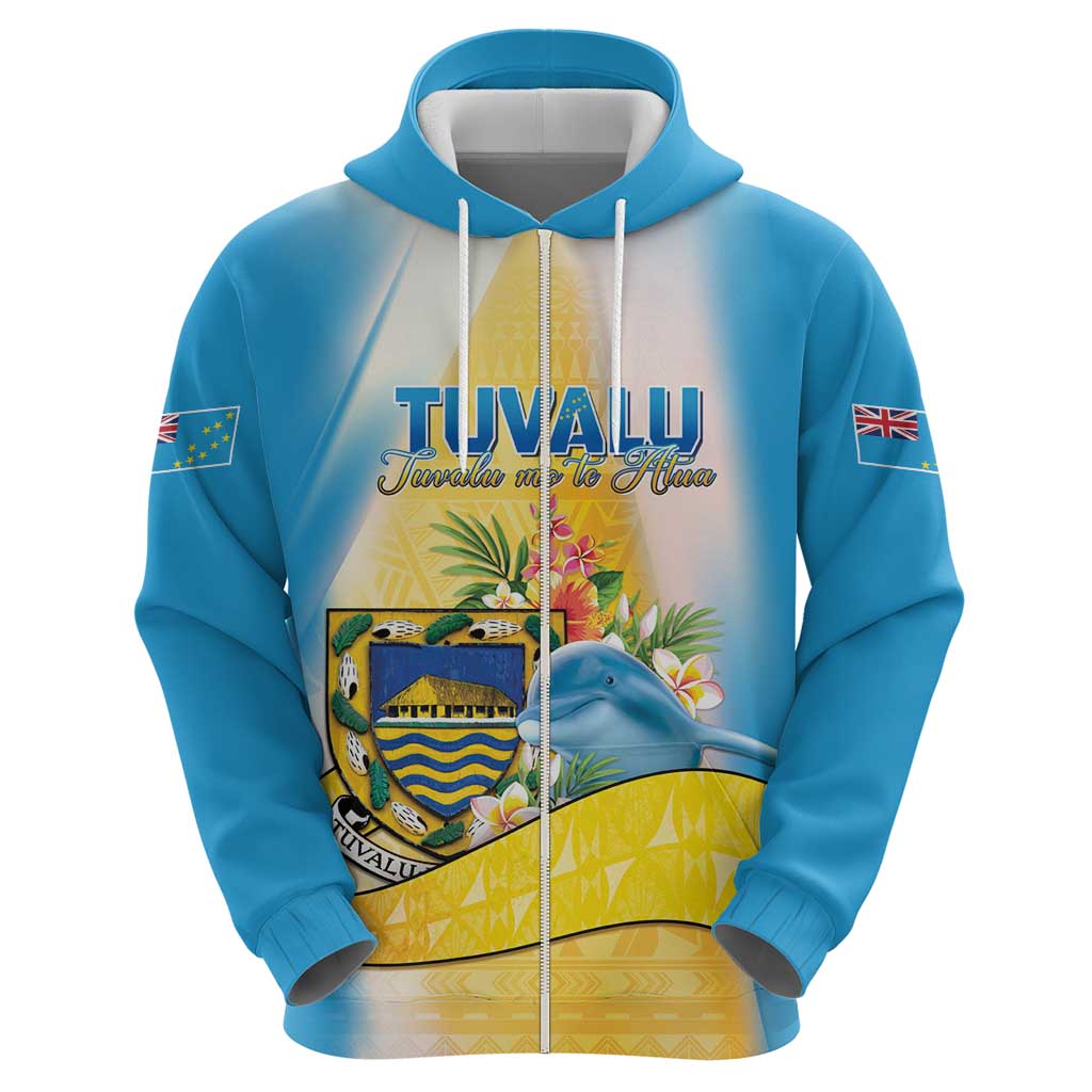 Personalised Tuvalu Independence Day Hoodie Tuvalu Mo Te Atua - Polynesian Pride