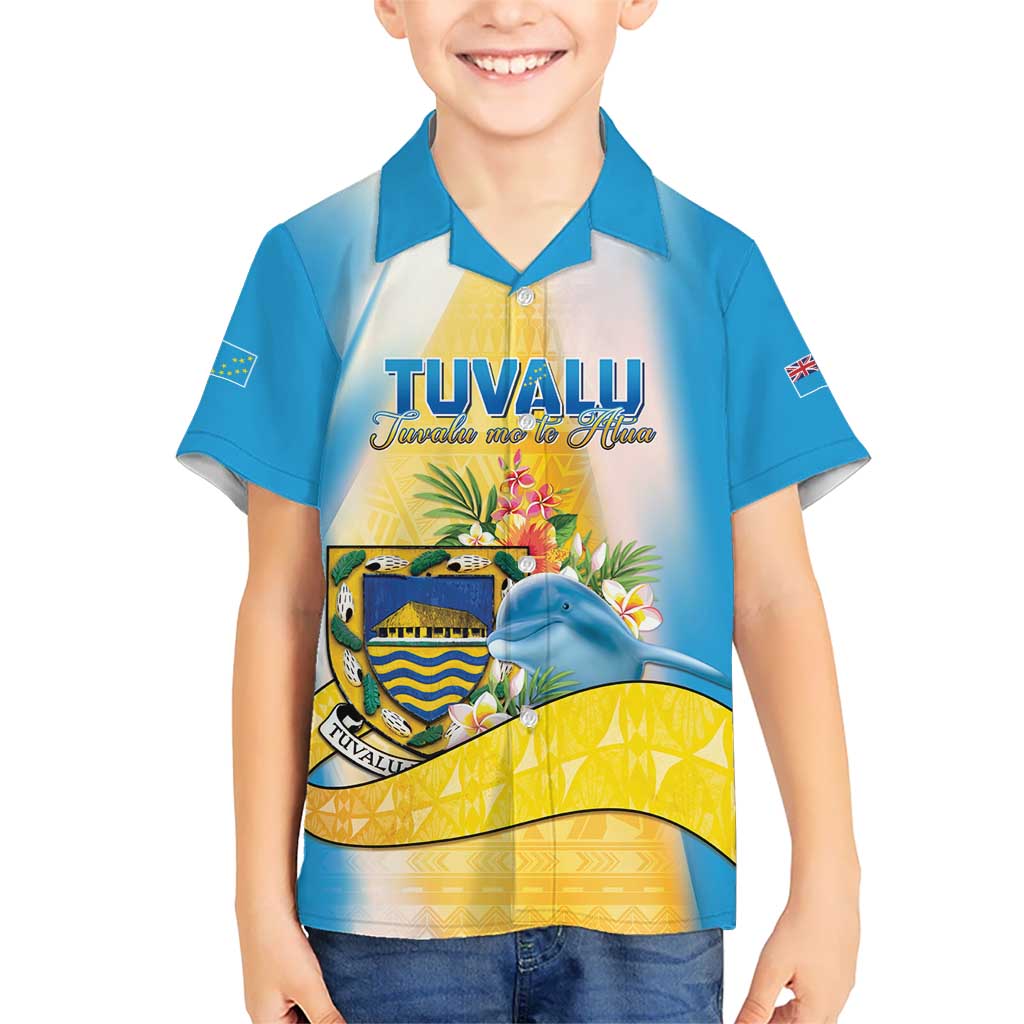 Personalised Tuvalu Independence Day Kid Hawaiian Shirt Tuvalu Mo Te Atua - Polynesian Pride
