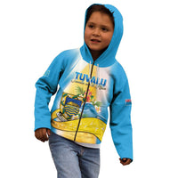 Personalised Tuvalu Independence Day Kid Hoodie Tuvalu Mo Te Atua - Polynesian Pride