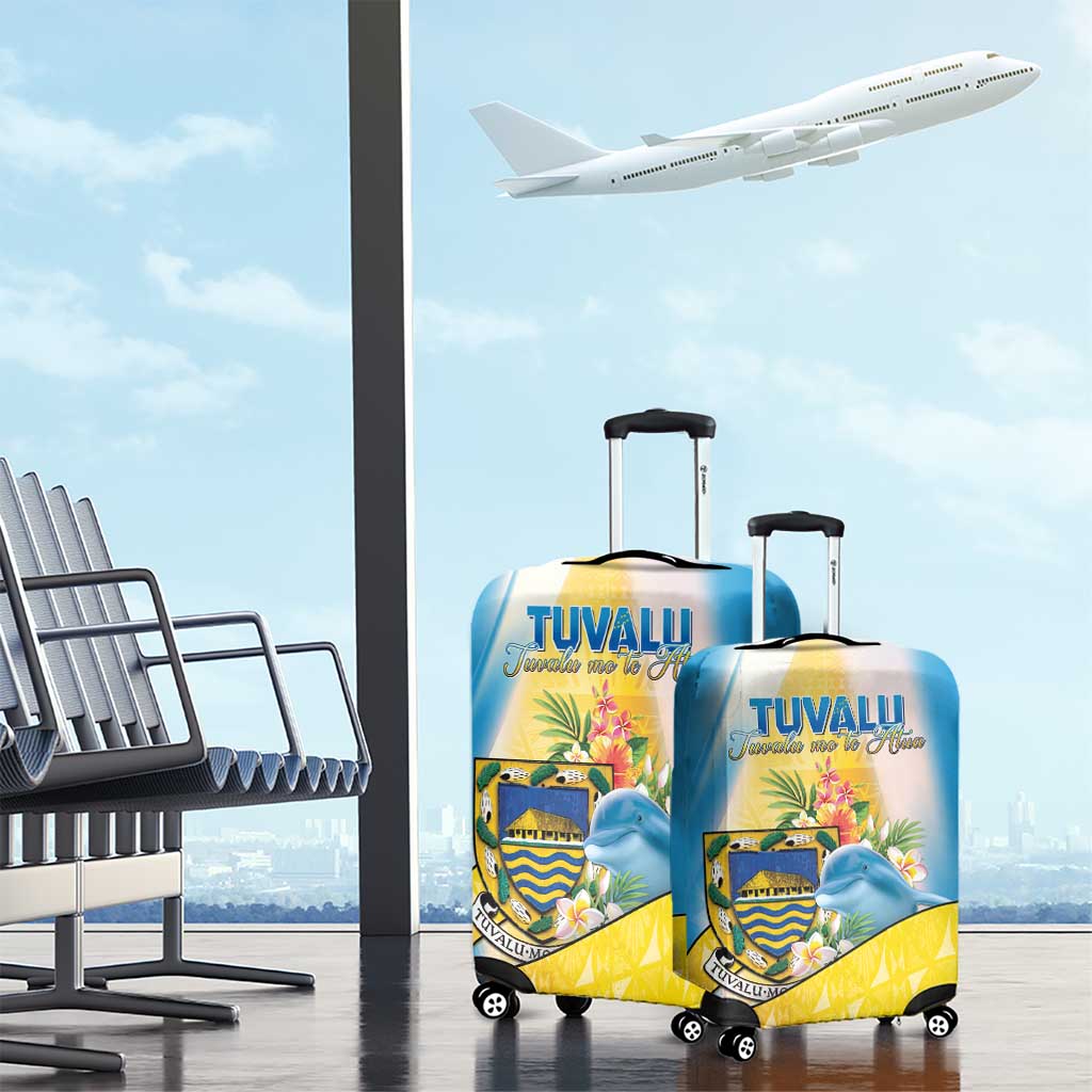 Tuvalu Independence Day Luggage Cover Tuvalu Mo Te Atua - Polynesian Pride