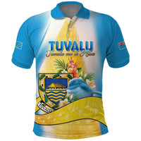 Personalised Tuvalu Independence Day Polo Shirt Tuvalu Mo Te Atua - Polynesian Pride