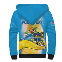 Personalised Tuvalu Independence Day Sherpa Hoodie Tuvalu Mo Te Atua - Polynesian Pride