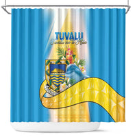 Tuvalu Independence Day Shower Curtain Tuvalu Mo Te Atua - Polynesian Pride