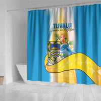 Tuvalu Independence Day Shower Curtain Tuvalu Mo Te Atua - Polynesian Pride