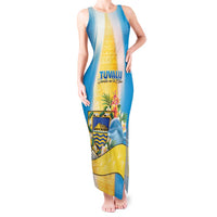 Personalised Tuvalu Independence Day Tank Maxi Dress Tuvalu Mo Te Atua - Polynesian Pride