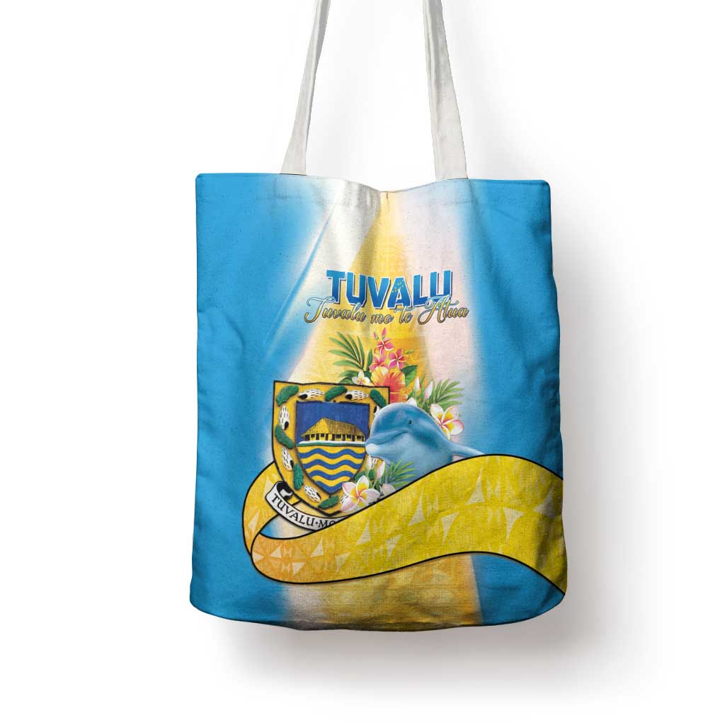 Tuvalu Independence Day Tote Bag Tuvalu Mo Te Atua - Polynesian Pride