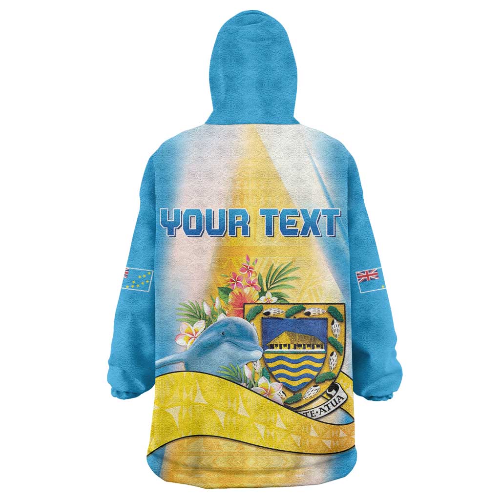 Personalised Tuvalu Independence Day Wearable Blanket Hoodie Tuvalu Mo Te Atua - Polynesian Pride
