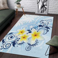 FSM Chuuk Constitution Day Area Rug Polynesian Curves Plumeria - Polynesian Pride