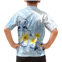 FSM Chuuk Constitution Day Family Matching Mermaid Dress and Hawaiian Shirt Polynesian Curves Plumeria - Polynesian Pride