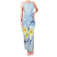 FSM Chuuk Constitution Day Family Matching Tank Maxi Dress and Hawaiian Shirt Polynesian Curves Plumeria - Polynesian Pride