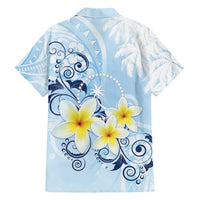 FSM Chuuk Constitution Day Hawaiian Shirt Polynesian Curves Plumeria - Polynesian Pride