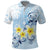 FSM Chuuk Constitution Day Polo Shirt Polynesian Curves Plumeria - Polynesian Pride
