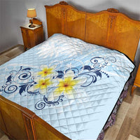 FSM Chuuk Constitution Day Quilt Polynesian Curves Plumeria - Polynesian Pride