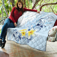 FSM Chuuk Constitution Day Quilt Polynesian Curves Plumeria - Polynesian Pride