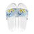 FSM Chuuk Constitution Day Slide Sandals Polynesian Curves Plumeria - Polynesian Pride