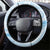 FSM Chuuk Constitution Day Steering Wheel Cover Polynesian Curves Plumeria - Polynesian Pride