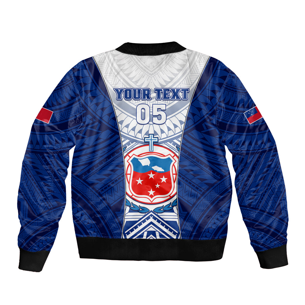 Custom Samoa Rugby Bomber Jacket 2023 Pacific Championships Polynesian Pattern LT05 - Polynesian Pride
