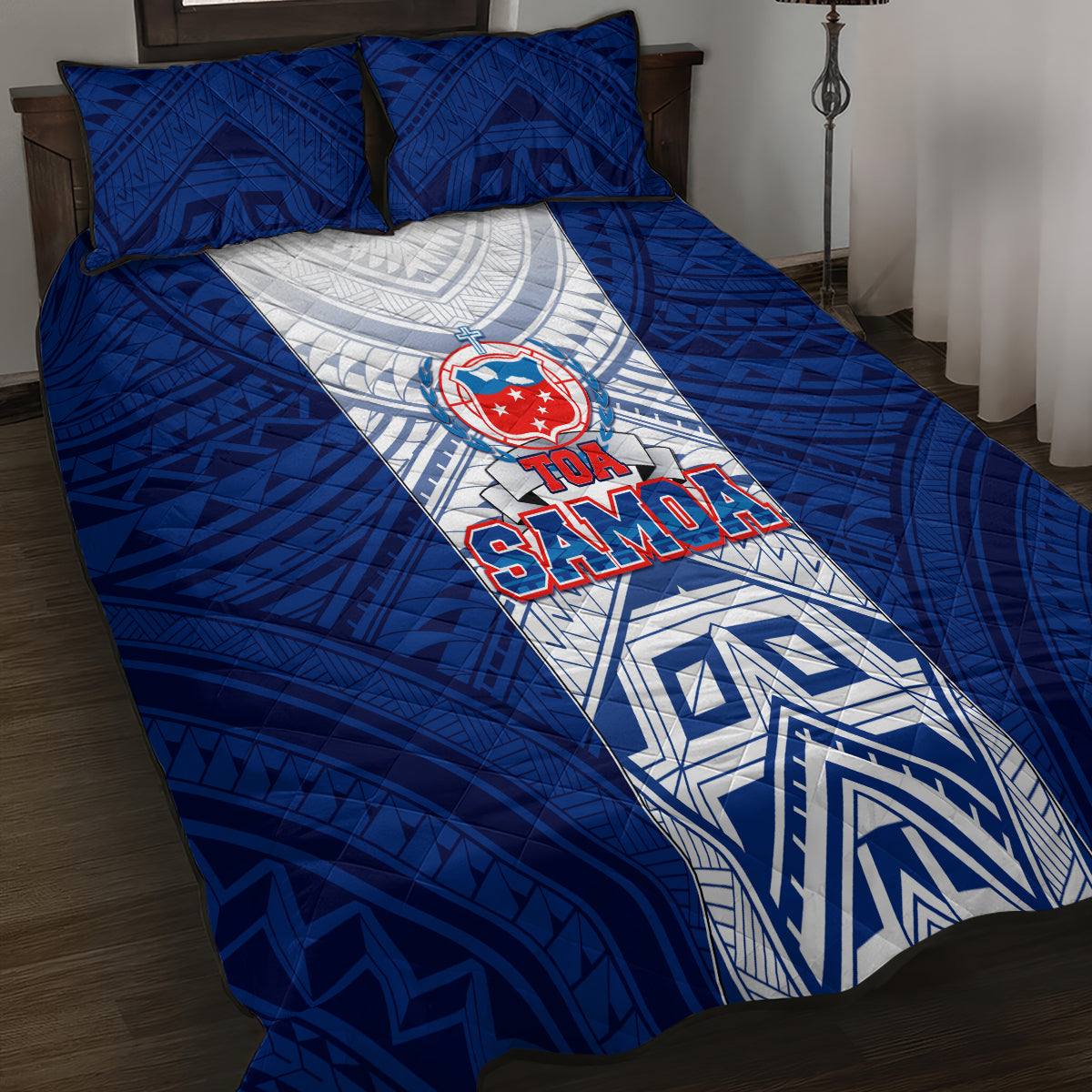 Samoa Rugby Quilt Bed Set 2023 Pacific Championships Polynesian Pattern LT05 - Polynesian Pride