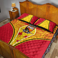 Papua New Guinea Rugby Quilt Bed Set 2023 Pacific Championships The Kumuls LT05 - Polynesian Pride