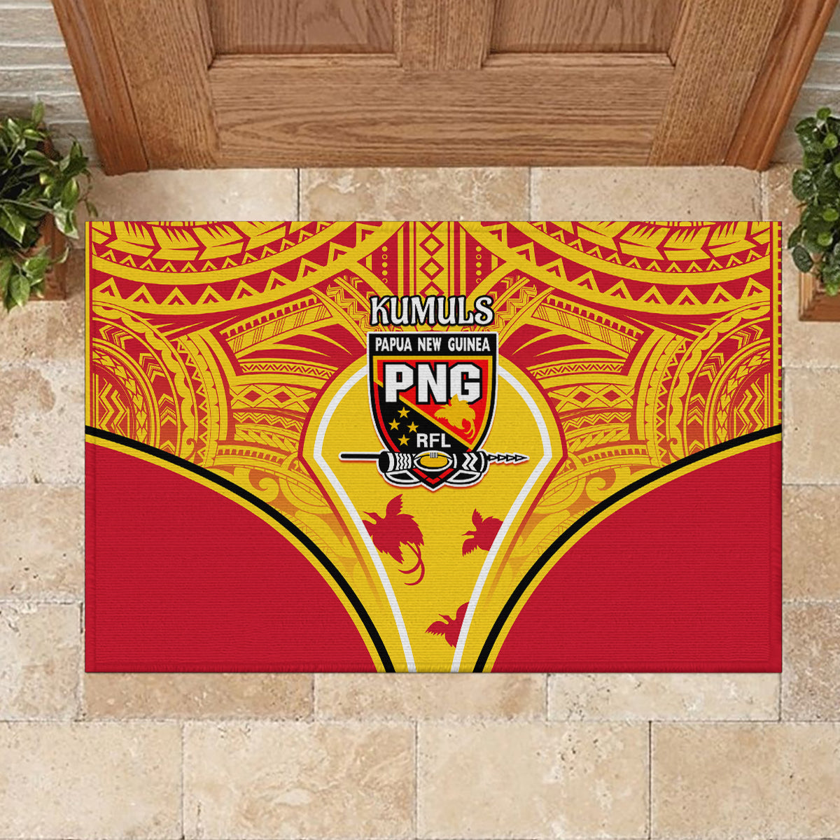 Papua New Guinea Rugby Rubber Doormat 2023 Pacific Championships The Kumuls LT05 - Polynesian Pride