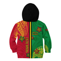 Personalised Vanuatu Happy Unity Day Kid Hoodie Polynesian Plumeria LT05 - Polynesian Pride