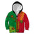 Personalised Vanuatu Happy Unity Day Kid Hoodie Polynesian Plumeria LT05 Zip Hoodie Red - Polynesian Pride