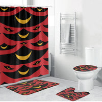 Hawaii Ahu Ula Inspired Bathroom Set Red Version LT05 Bathroom Set (4 pcs) Red - Polynesian Pride
